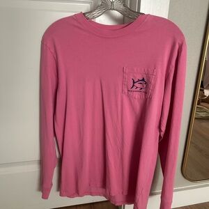 Southern Tide Pink Shirt w/ Fish Logo